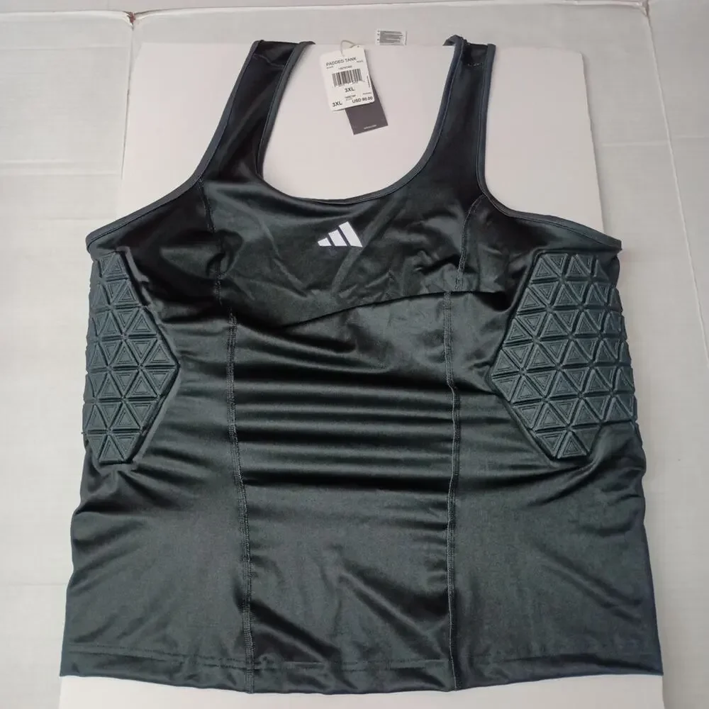 Adidas Basketball Padded Aeroready Tank Shirt IM3592‎ Size Men's 3XL XXXL NWT